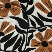 TOILE DÉCORATION FLEURS BLANC CASSÉ (thumbnail) #2
