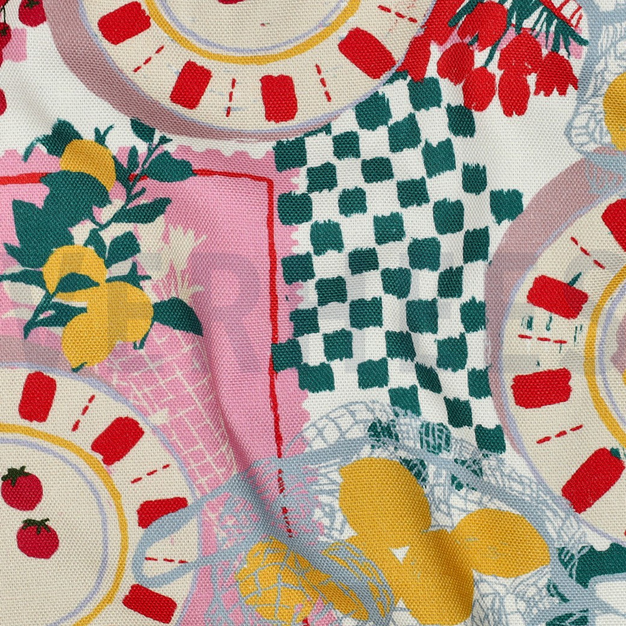 TOILE DÉCORATION DIGITAL FRUITS BLANC CASSÉ (high resolution) #2