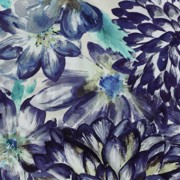 TOILE DÉCORATION FLEURS BLEU (thumbnail) #2