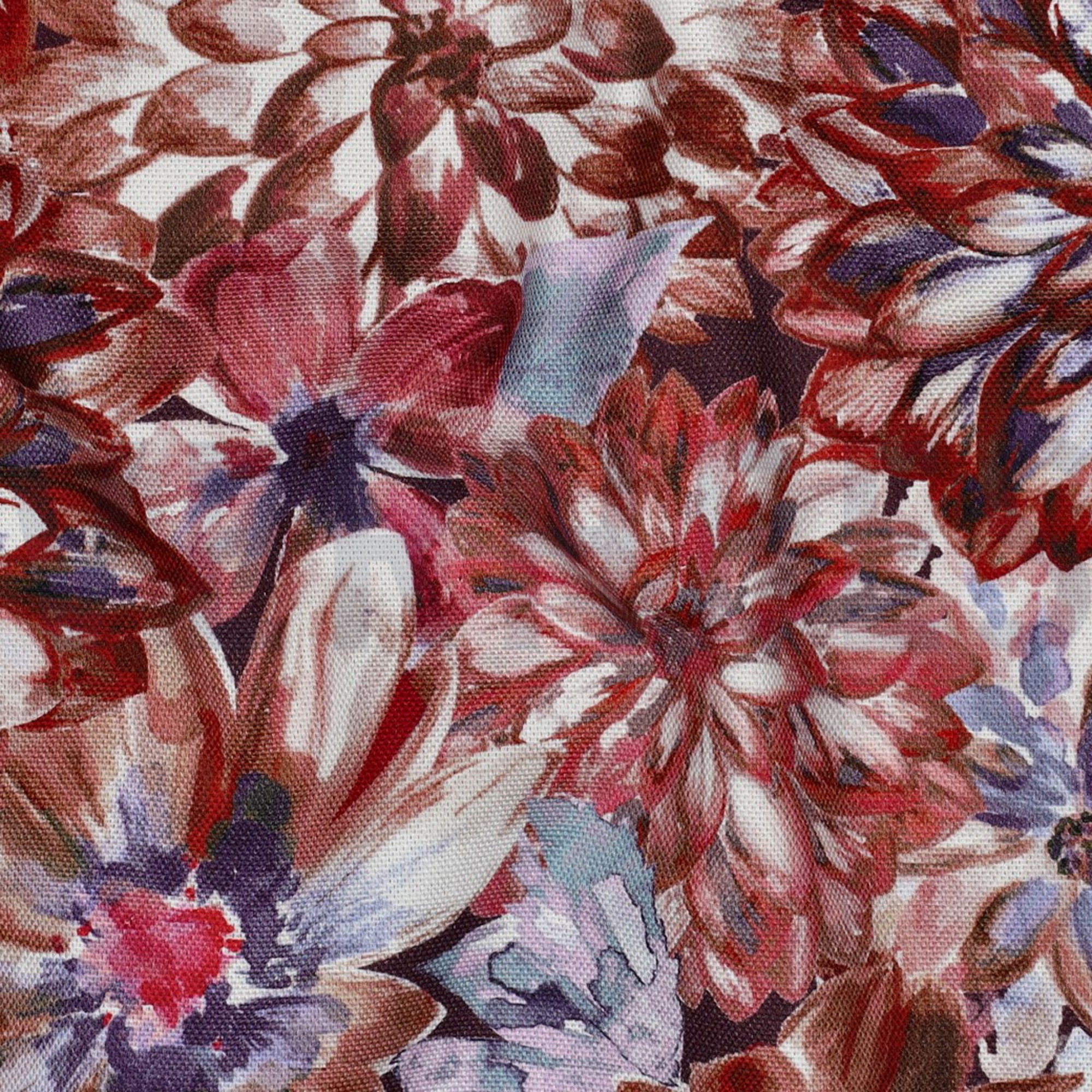 TOILE DÉCORATION FLEURS ORANGE (high resolution) #2