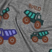 JERSEY MELANGE CONSTRUCTION VEHICLES GREY (thumbnail) #2