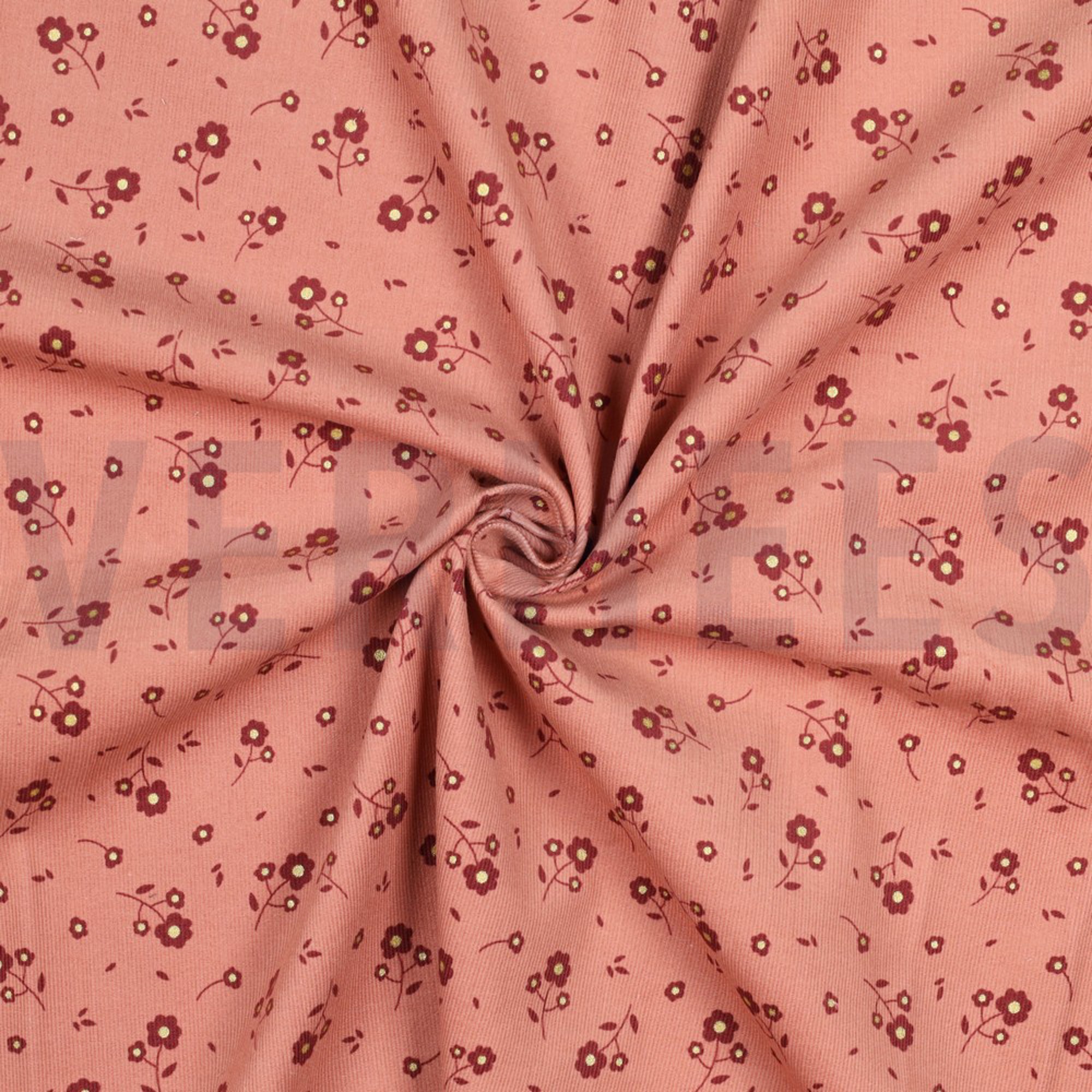 BABYCORD GLITTER SMALL FLOWERS BLUSH (high resolution) #2