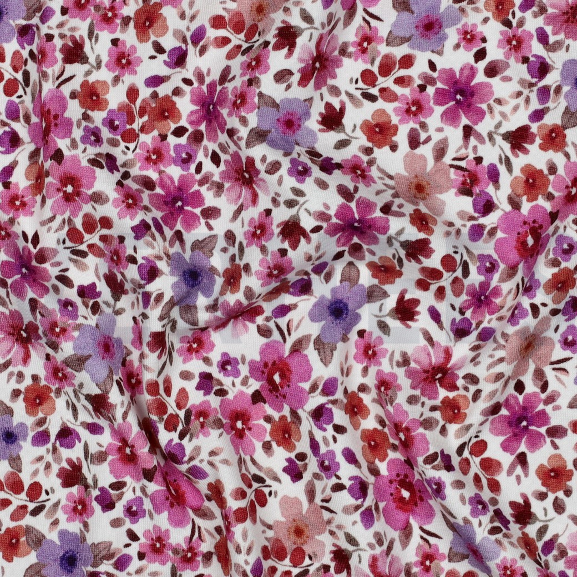 JERSEY DIGITAL BLUMEN FUCHSIA (high resolution) #2