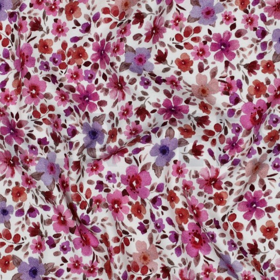 JERSEY DIGITAL BLUMEN FUCHSIA #7