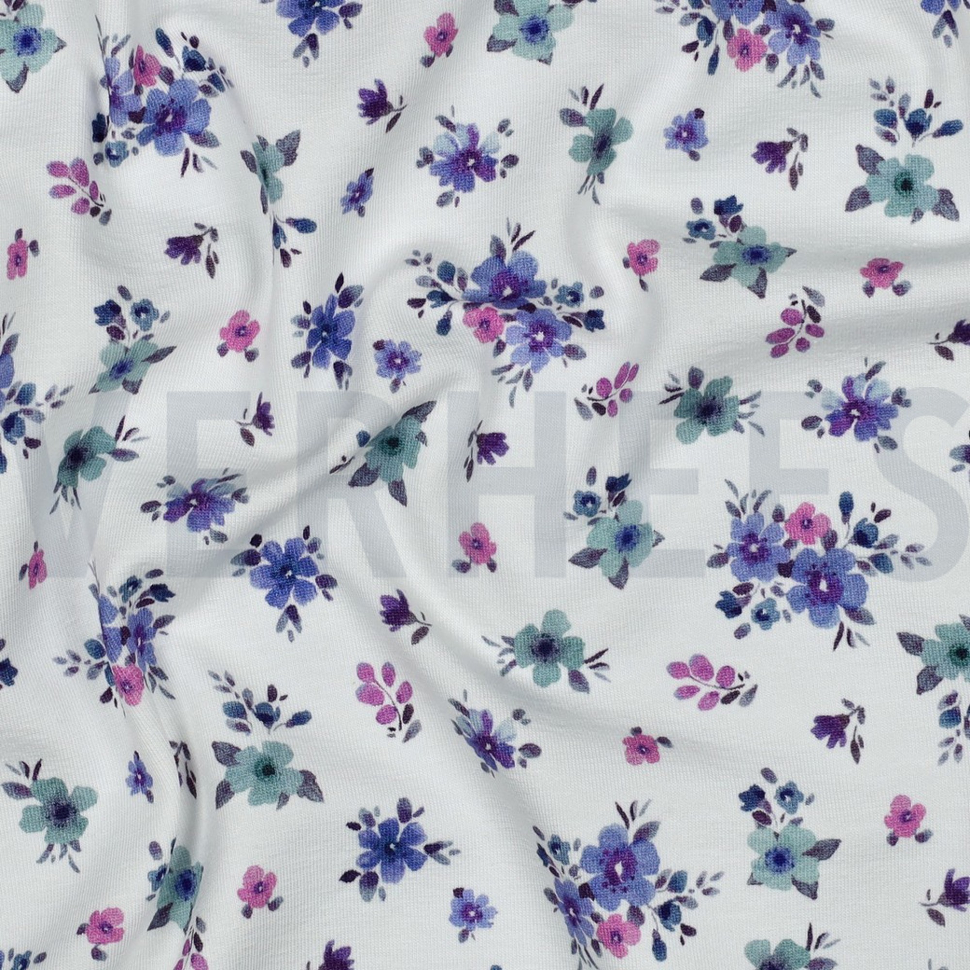 JERSEY DIGITAL BLUMEN LILA/VIOLETT (high resolution) #2