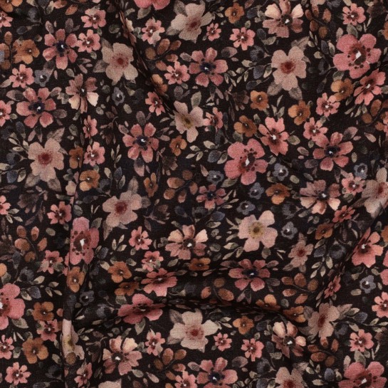 JERSEY DIGITAL BLUMEN BRAUN #7