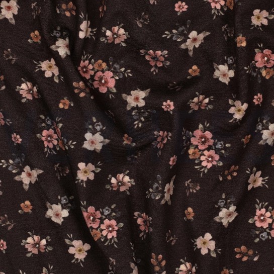 JERSEY DIGITAL BLUMEN BRAUN #7