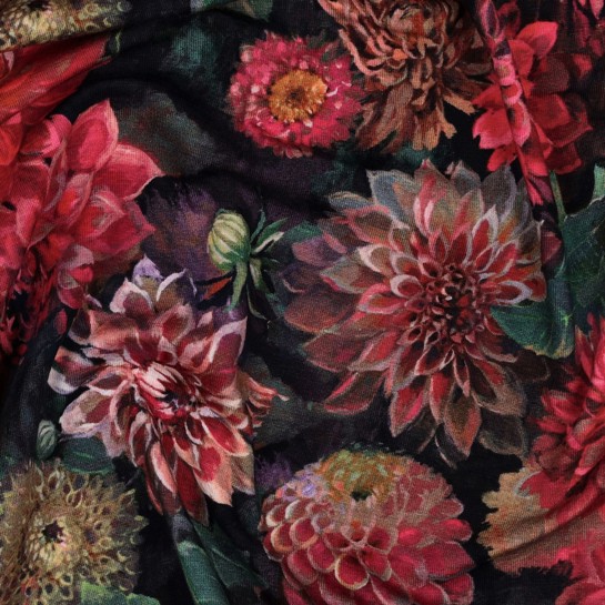 JERSEY DIGITAL FLOWERS FUCHSIA #7