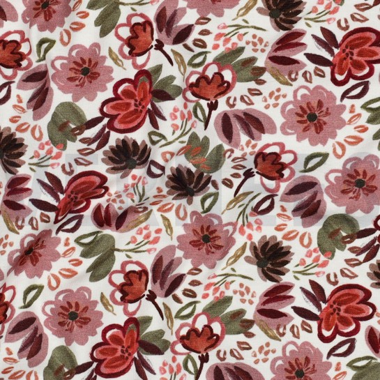 JERSEY DIGITAL FLOWERS OFF WHITE #7