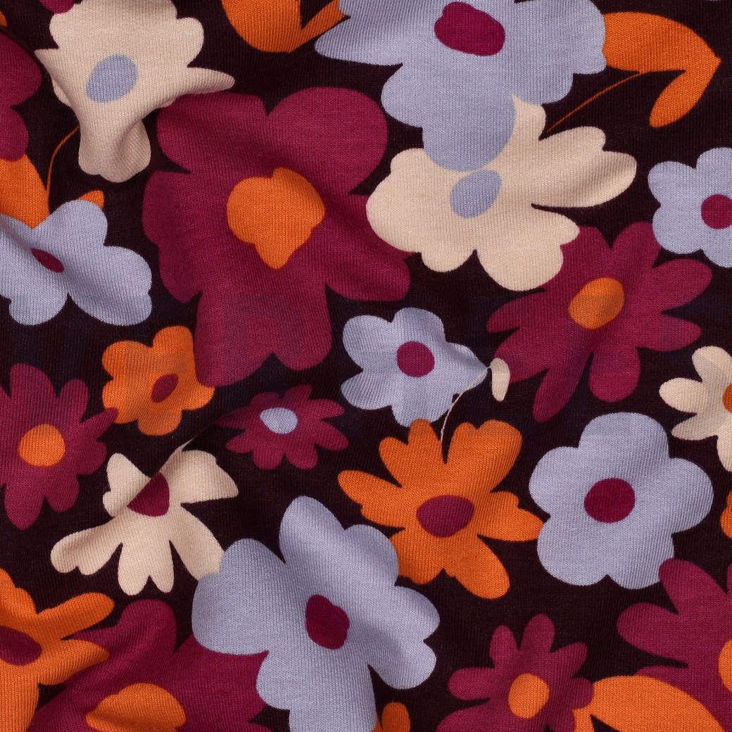 SOFT SWEAT BLOEMEN AUBERGINE #7