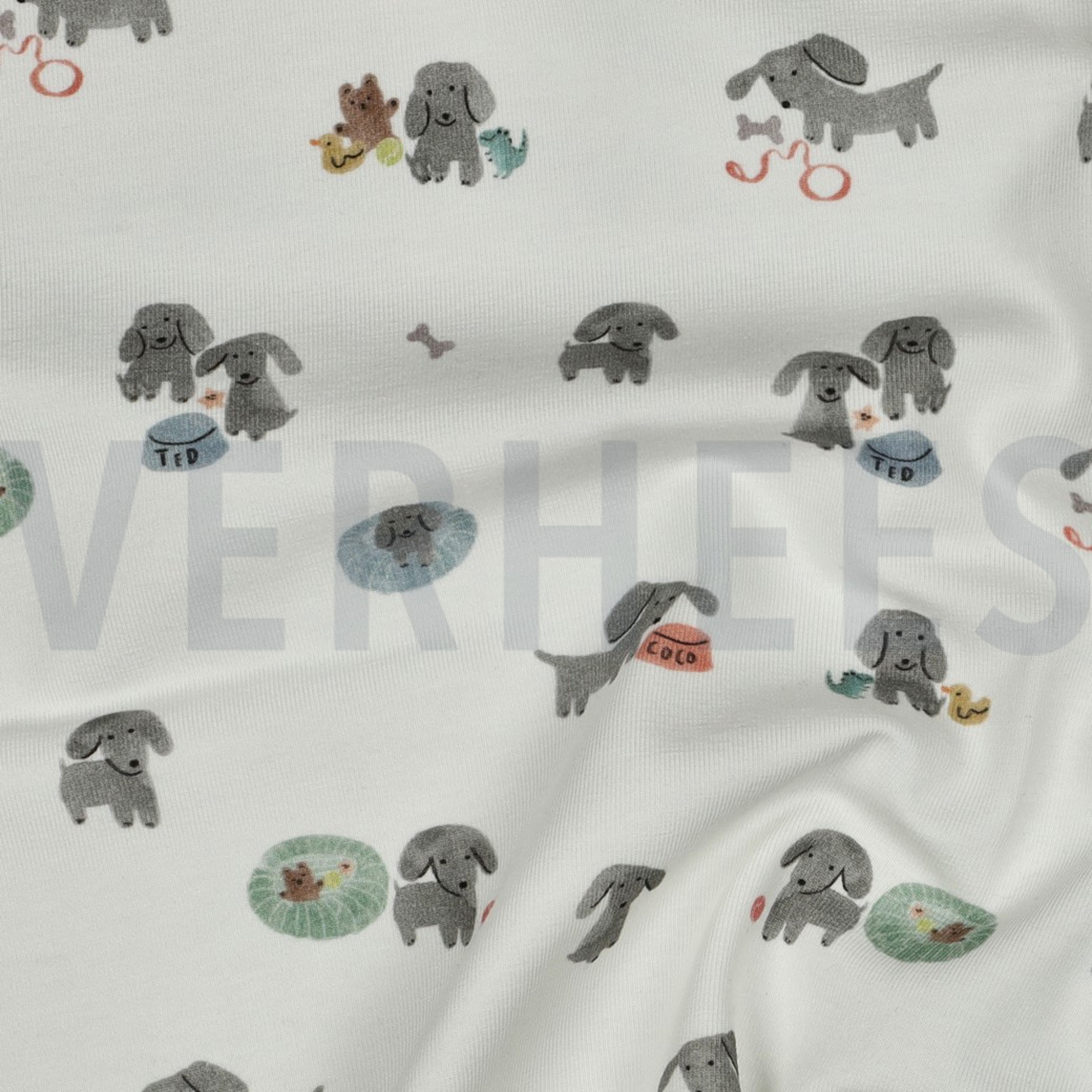 JERSEY GOTS DIGITAL HUNDE GEBROCHEN WEISS (high resolution) #2