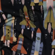 FRENCH TERRY DIGITAL FUSÉES NOIR (thumbnail) #2