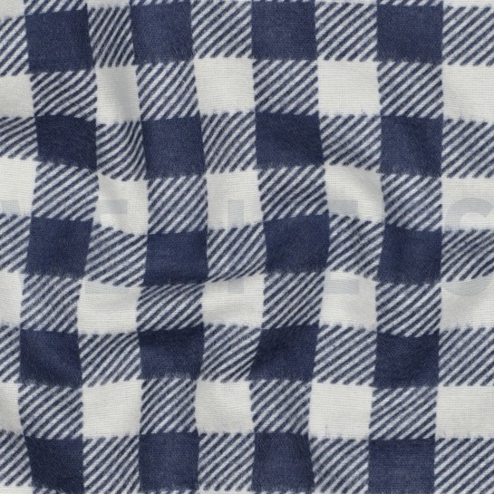 FLANELL KAROS BLAU #7