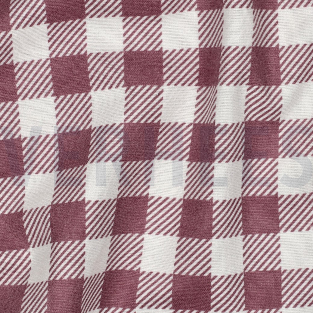 FLANNEL CHECKS MAUVE #7