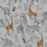 MUSSELIN DIGITAL SAFARI TIERE WEISS (thumbnail) #2