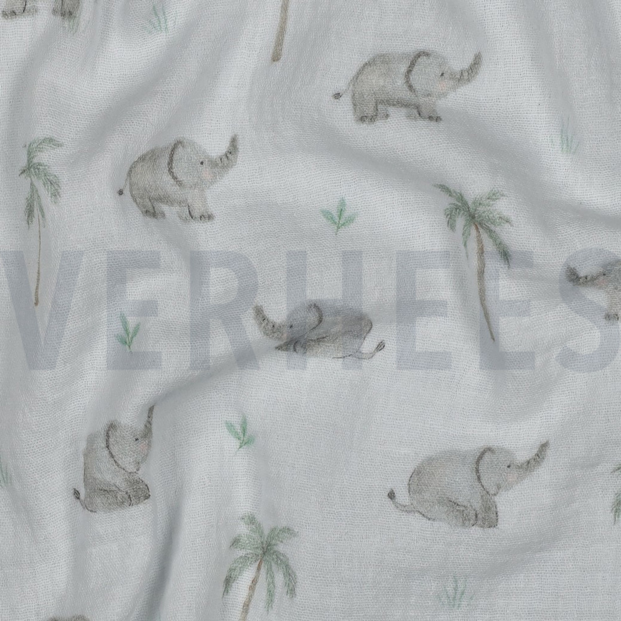 MUSSELIN DIGITAL SAFARI TIERE WEISS (high resolution) #2