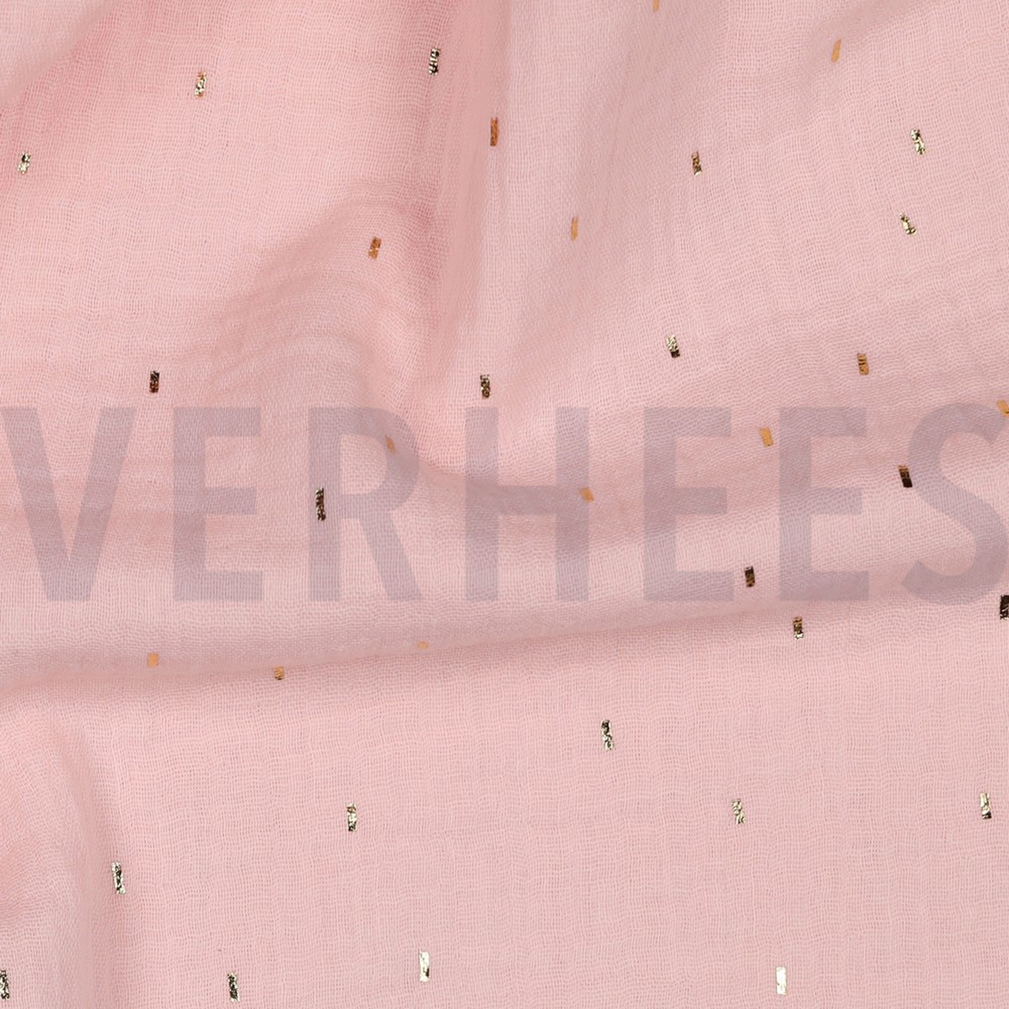 DOUBLE GAUZE FOLIE STREPEN LICHTROZE/GOUD (high resolution) #2