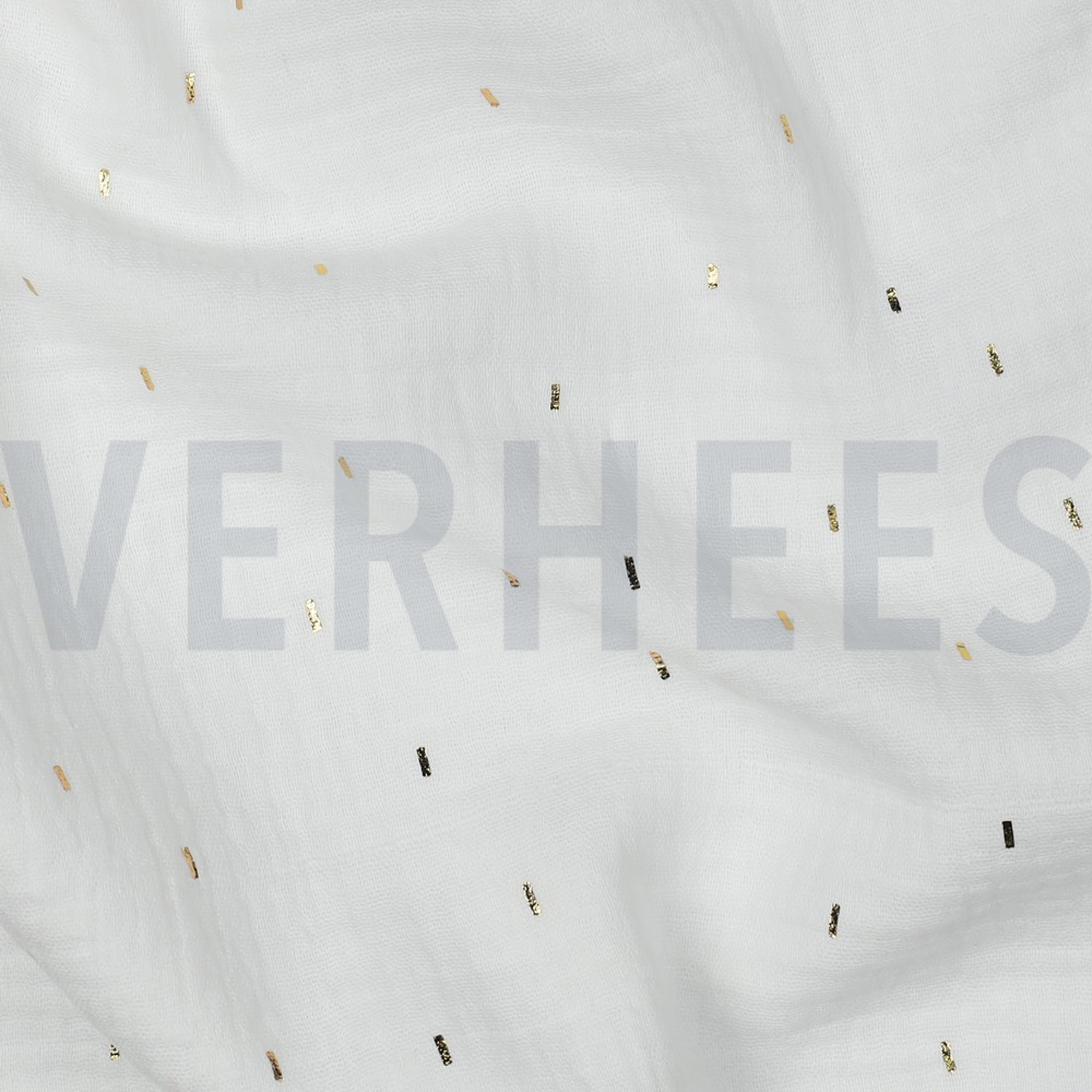 DOUBLE GAUZE FOIL STRIPES OFFWHITE (high resolution) #2