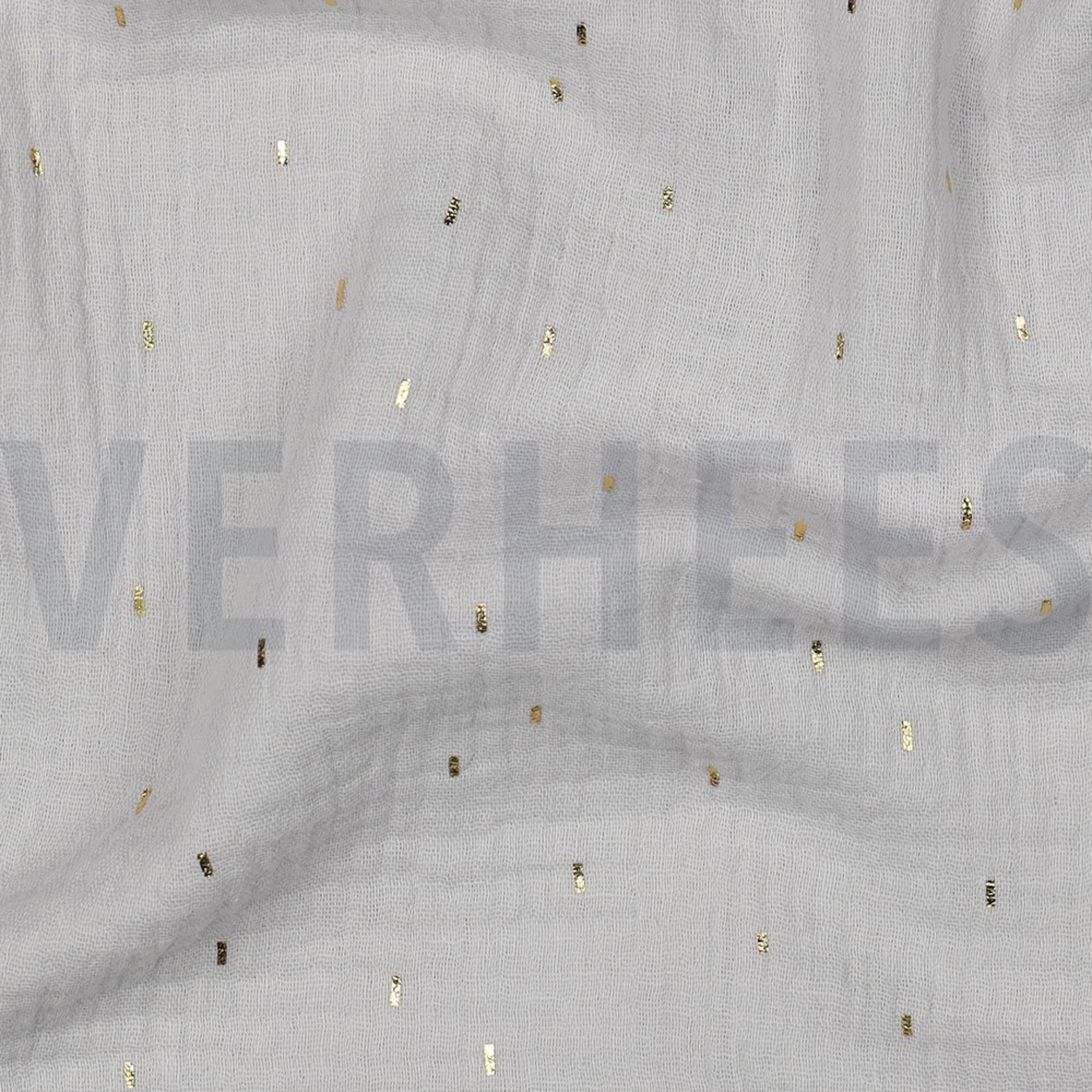 MUSSELIN FOLIE STREIFEN HELLGRAU / GOLD (high resolution) #2