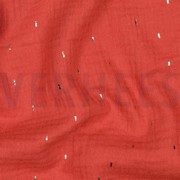 DOUBLE GAUZE FOIL STRIPES RUST (thumbnail) #2