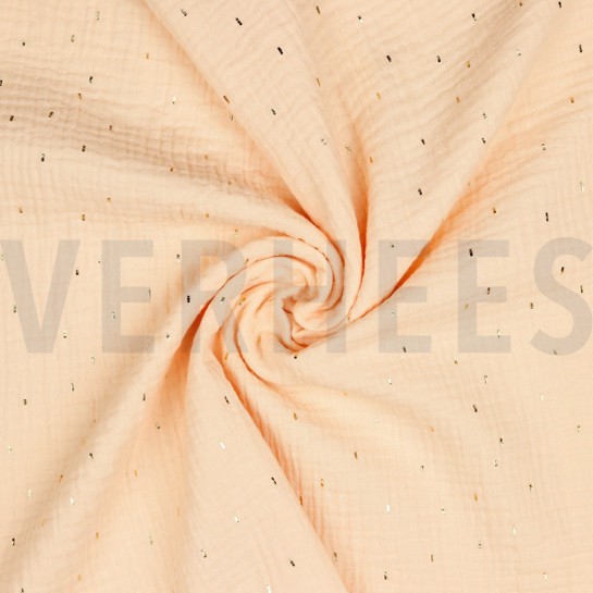 DOUBLE GAUZE FOIL STRIPES POWDER #7