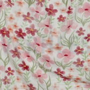 DOUBLE GAUZE DIGITAL FLOWERS PINK (thumbnail) #2