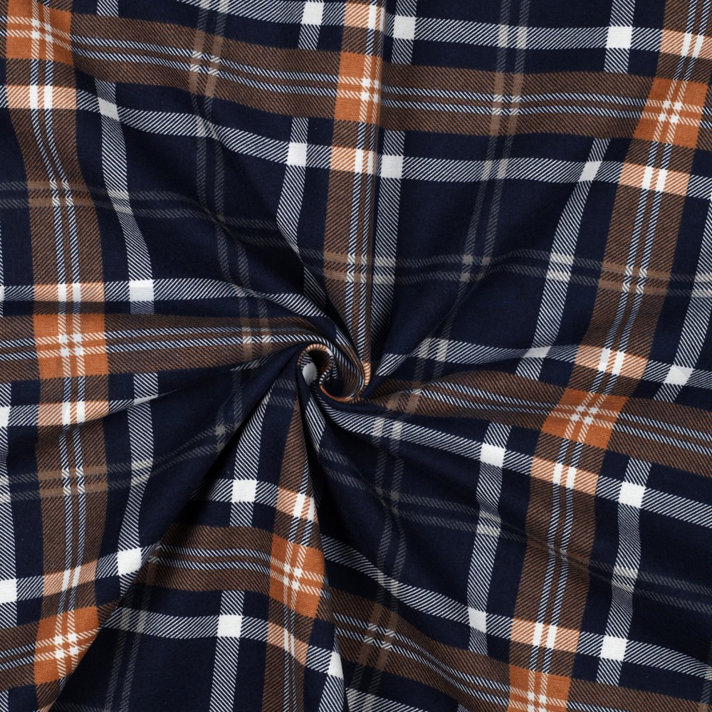 FLANNEL PLAID NAVY #7
