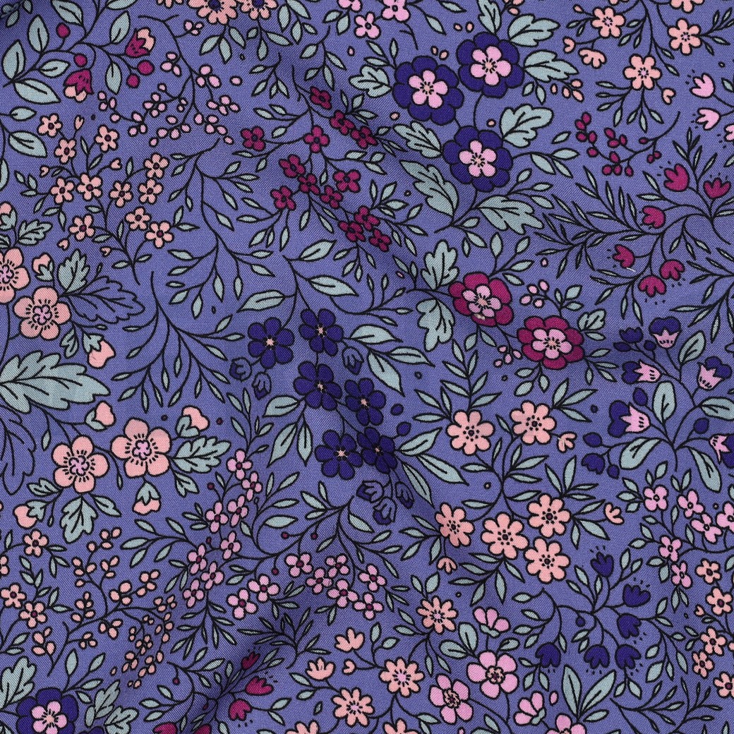 LENZING™ ECOVERO™ FLEURS VIOLET #7