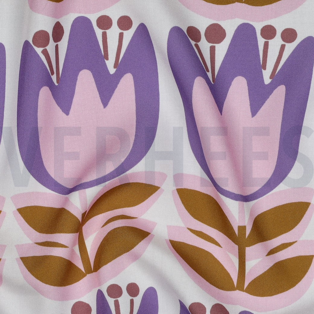 LENZING™ ECOVERO™ BLUMEN WEISS #7