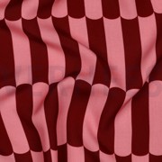 LENZING™ ECOVERO™ STRIPES DARK RED (thumbnail) #2