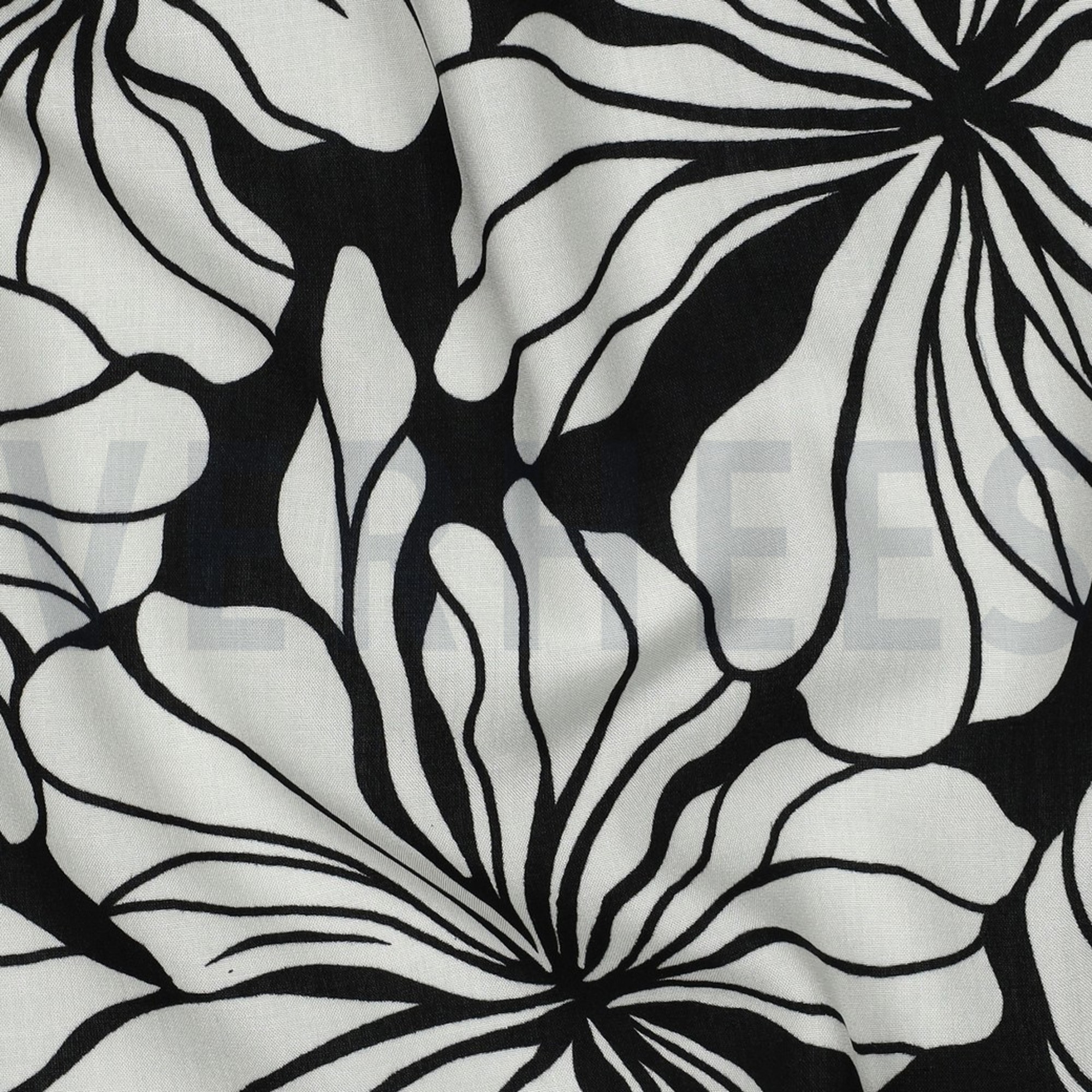 VISKOSE RADIANCE BLUMEN SCHWARZ (high resolution) #2