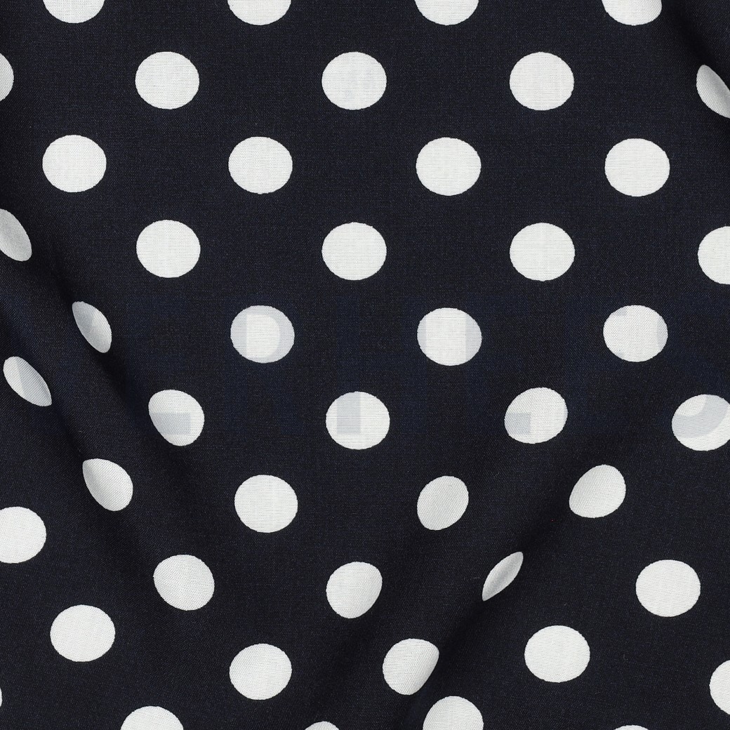VISCOSE RADIANCE POIS BLEU MARINE #7