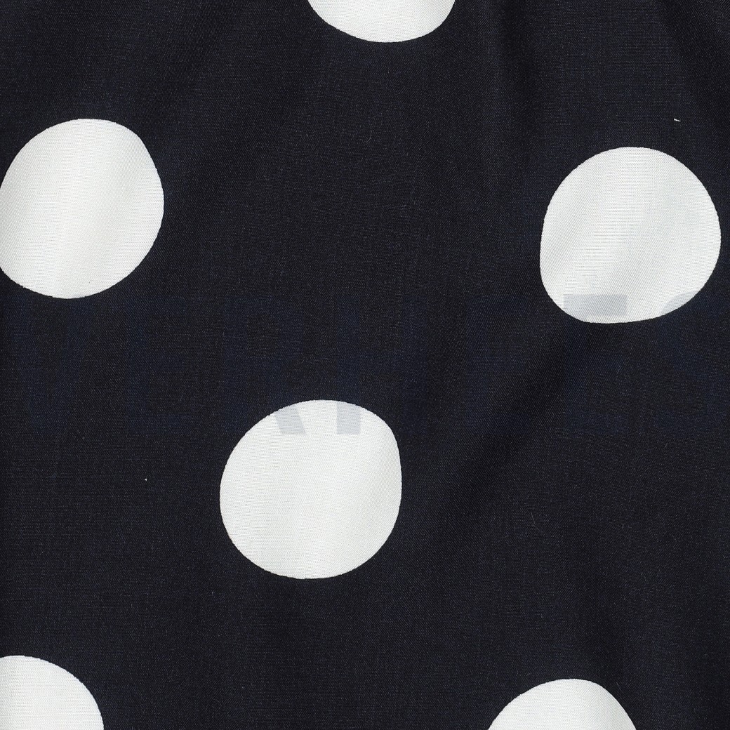 VISCOSE RADIANCE POIS BLEU MARINE #7