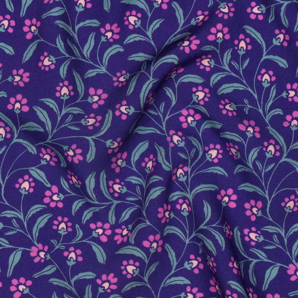 VISCOSE RADIANCE FLEURS BLEU #7
