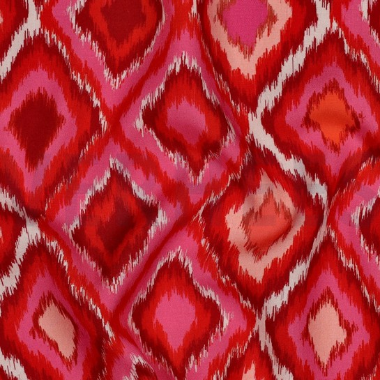 VISKOSE RADIANCE DIGITAL ABSTRAKT ROT #7