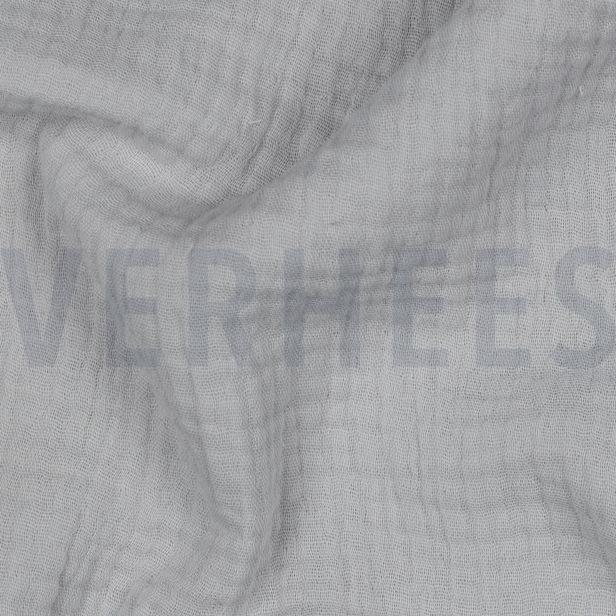 BAUMWOLLE MUSSELIN DREILAGIG GOTS GRAU (high resolution) #2