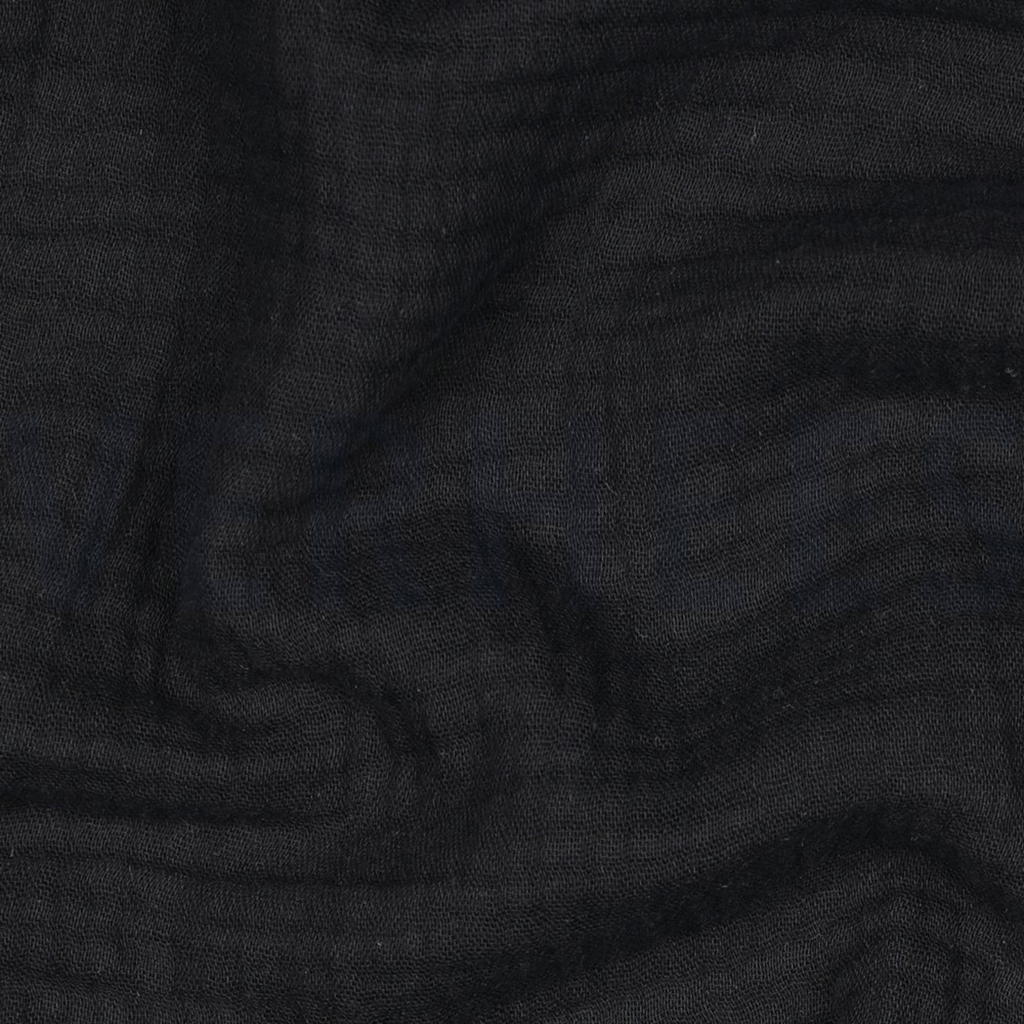 BAUMWOLLE MUSSELIN DREILAGIG GOTS SCHWARZ (high resolution) #2