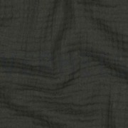 BAUMWOLLE MUSSELIN DREILAGIG GOTS DUNKELGRÜN (thumbnail) #2