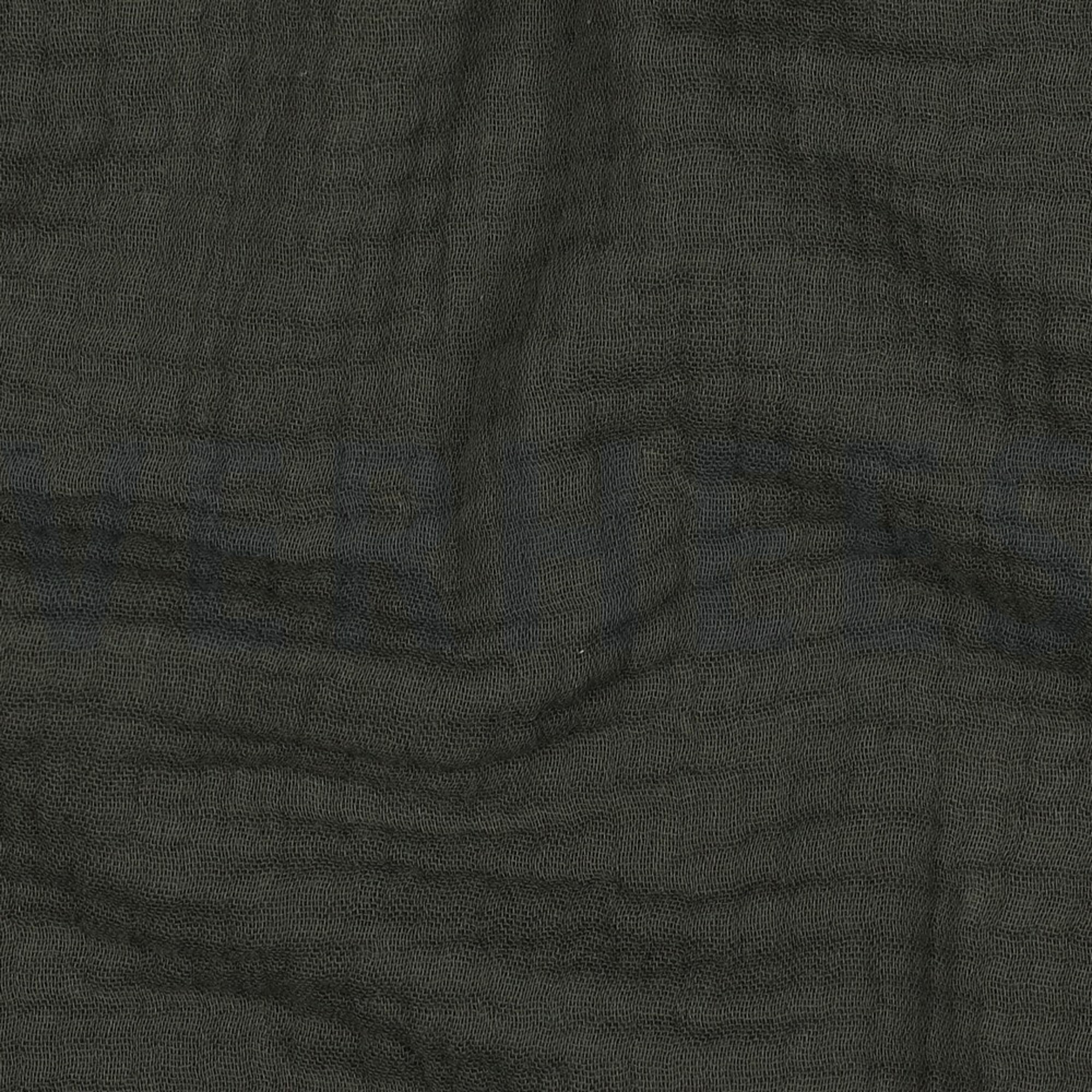 BAUMWOLLE MUSSELIN DREILAGIG GOTS DUNKELGRÜN (high resolution) #2