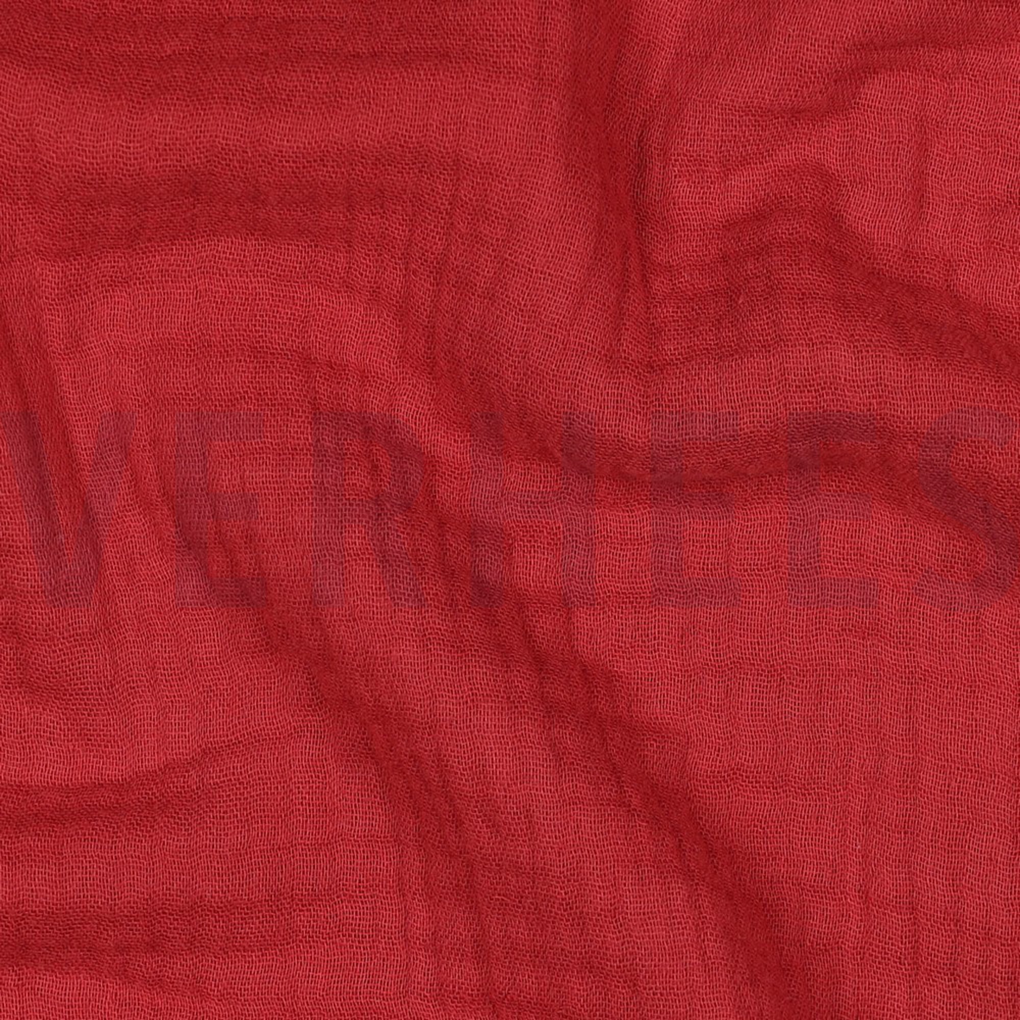 TRIPLE GAUZE GOTS ROUGE (high resolution) #2