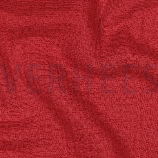 TRIPLE GAUZE GOTS ROUGE #7