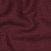 BAUMWOLLE MUSSELIN DREILAGIG GOTS AUBERGINE (thumbnail) #2