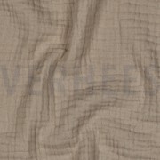 BAUMWOLLE MUSSELIN DREILAGIG GOTS SAND (thumbnail) #2