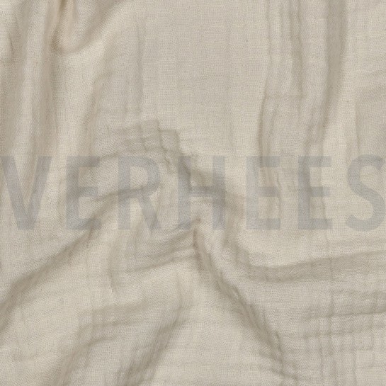 BAUMWOLLE MUSSELIN DREILAGIG GOTS NATUR #7