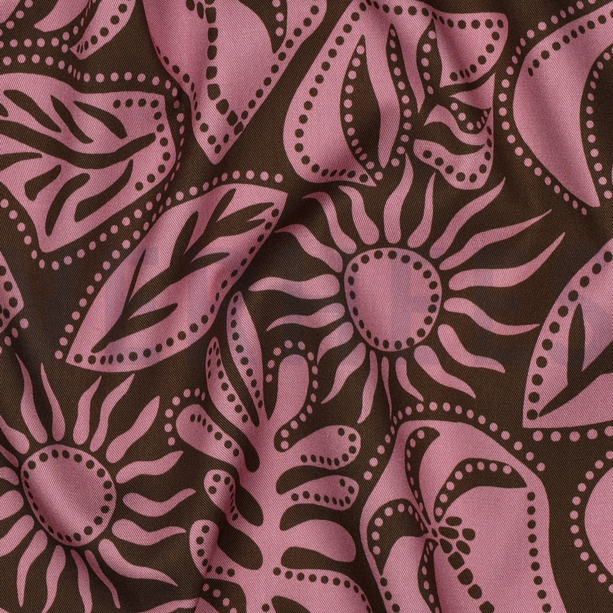 VISCOSE ROSELLA STRETCH ABSTRACT ARMY GREEN (high resolution) #2