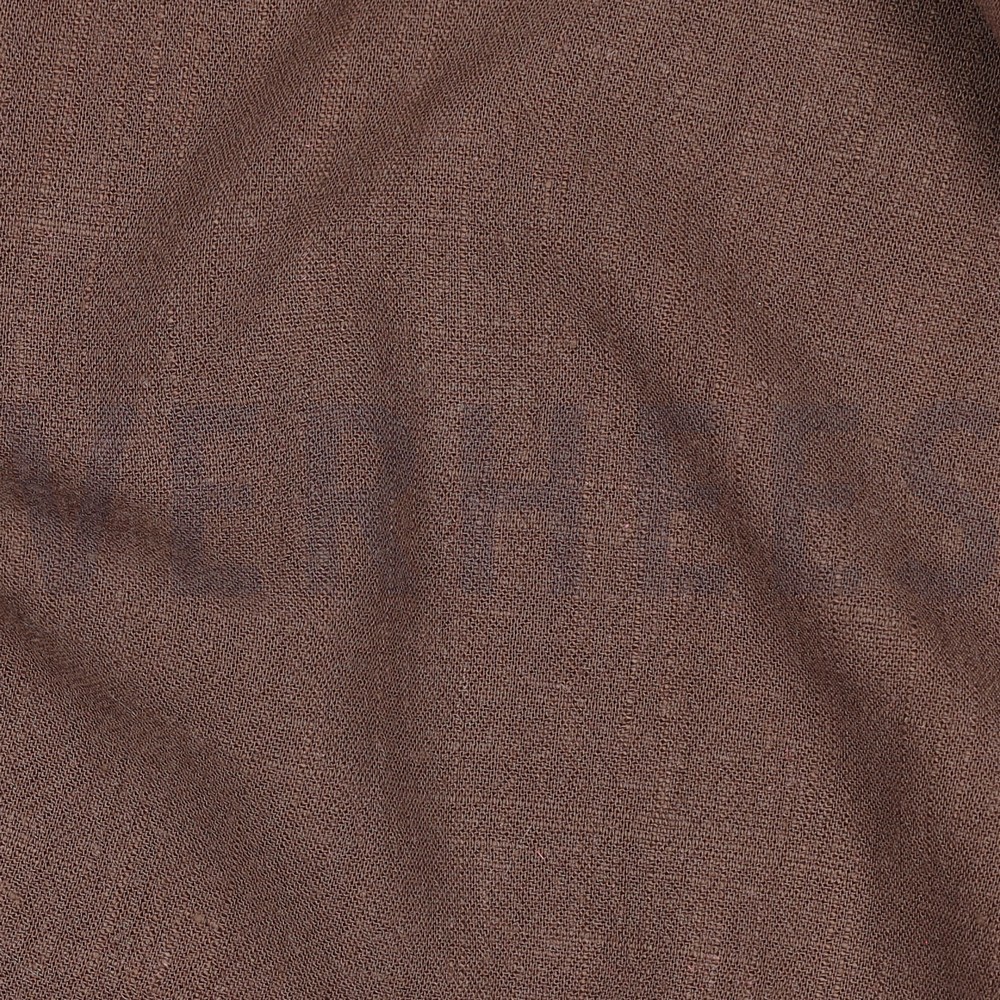 LINEN VISCOSE WASHED BROWN #7