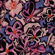 VISCOSE STRETCH FLOWERS BLACK (thumbnail) #2