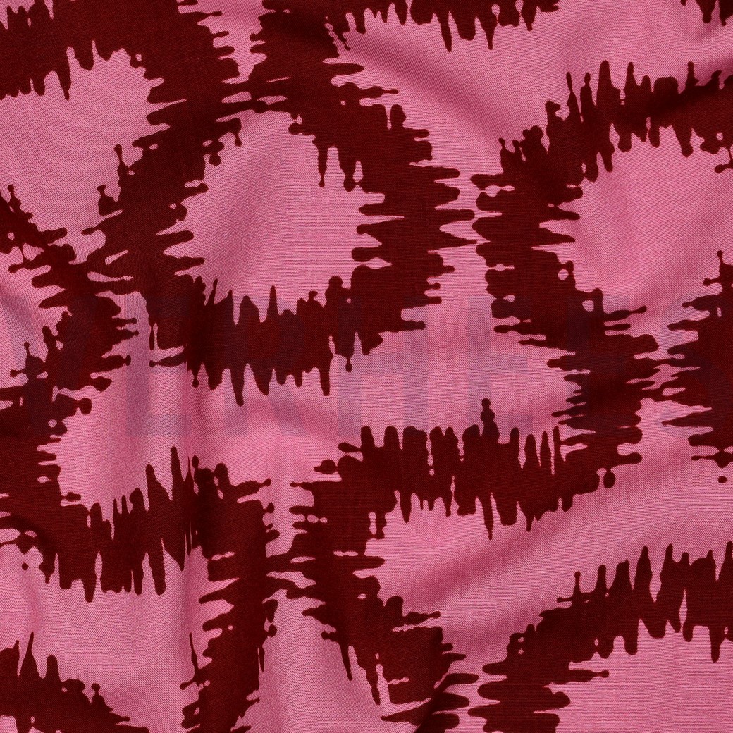 VISKOSE STRETCH ABSTRACT ROSA #7