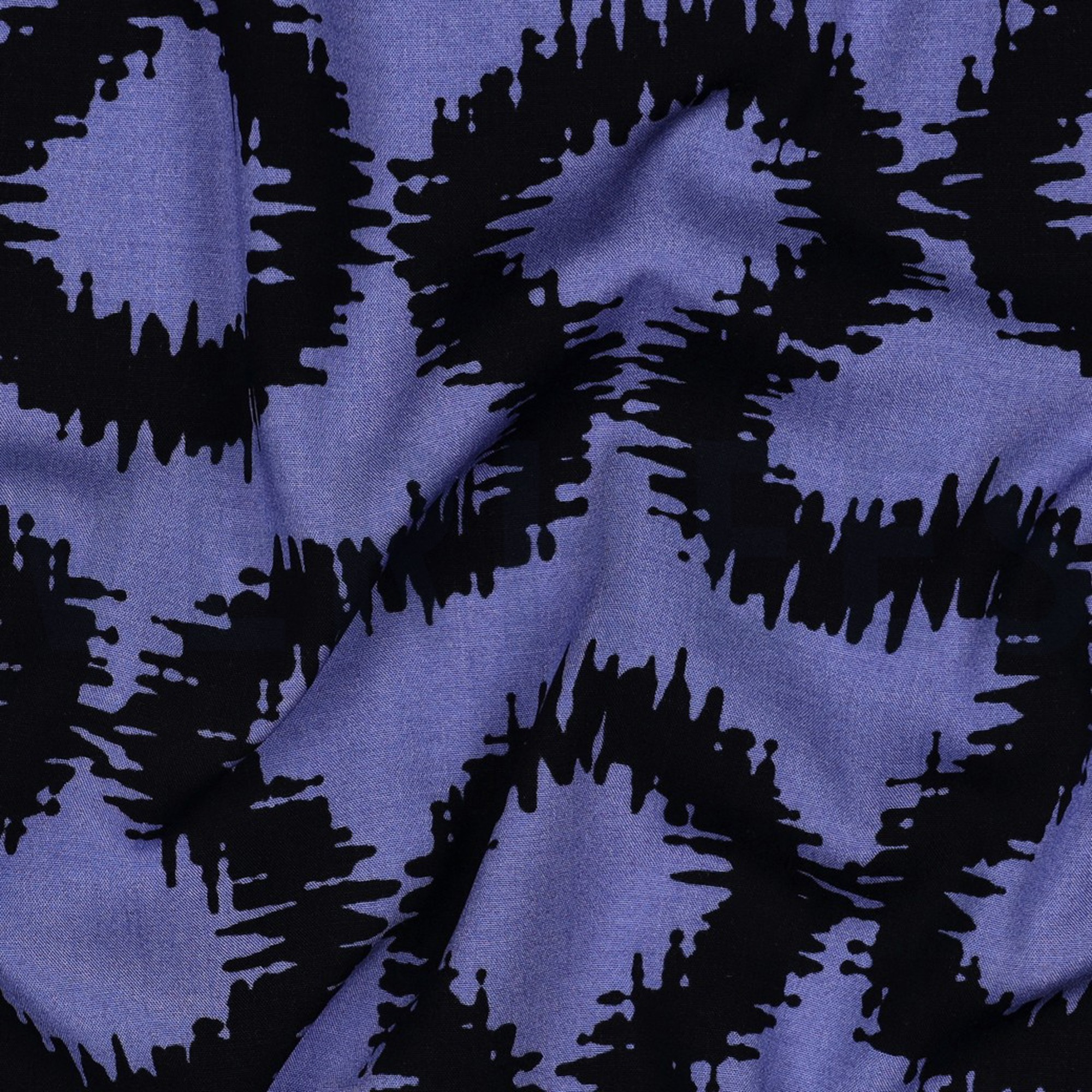 VISCOSE STRETCH ABSTRACT BLAUW (high resolution) #2