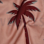 BAUMWOLLE VOILE PALMEN MAUVE (thumbnail) #2